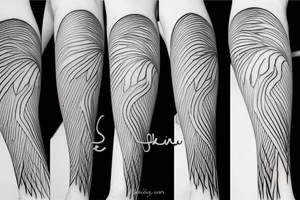 single line minimalist pelican tattoo idea
