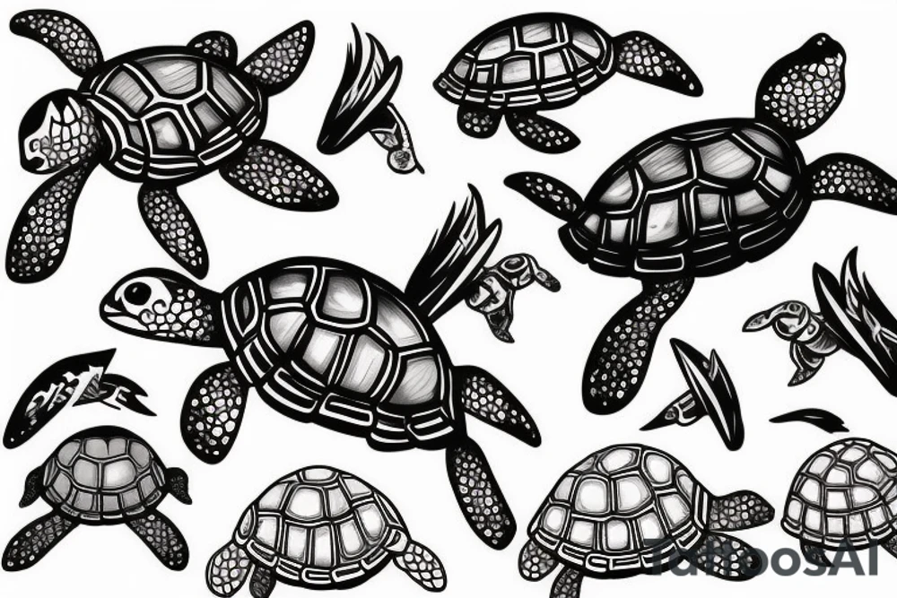 Turtle from finding nemo tattoo idea