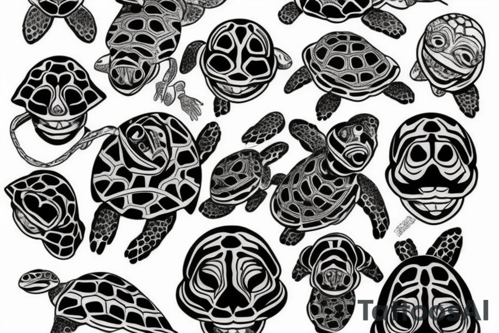 High turtle tattoo idea