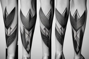 now and arrow tattoo idea
