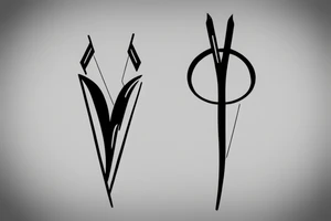 bow and arrow tattoo idea