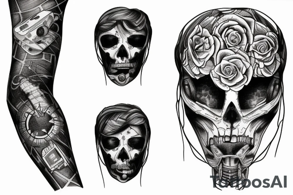 Human Relationship to technology tattoo idea