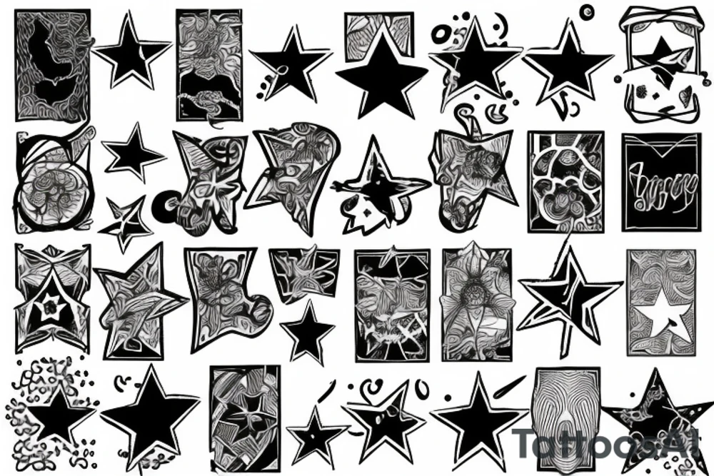 stars tattoo idea