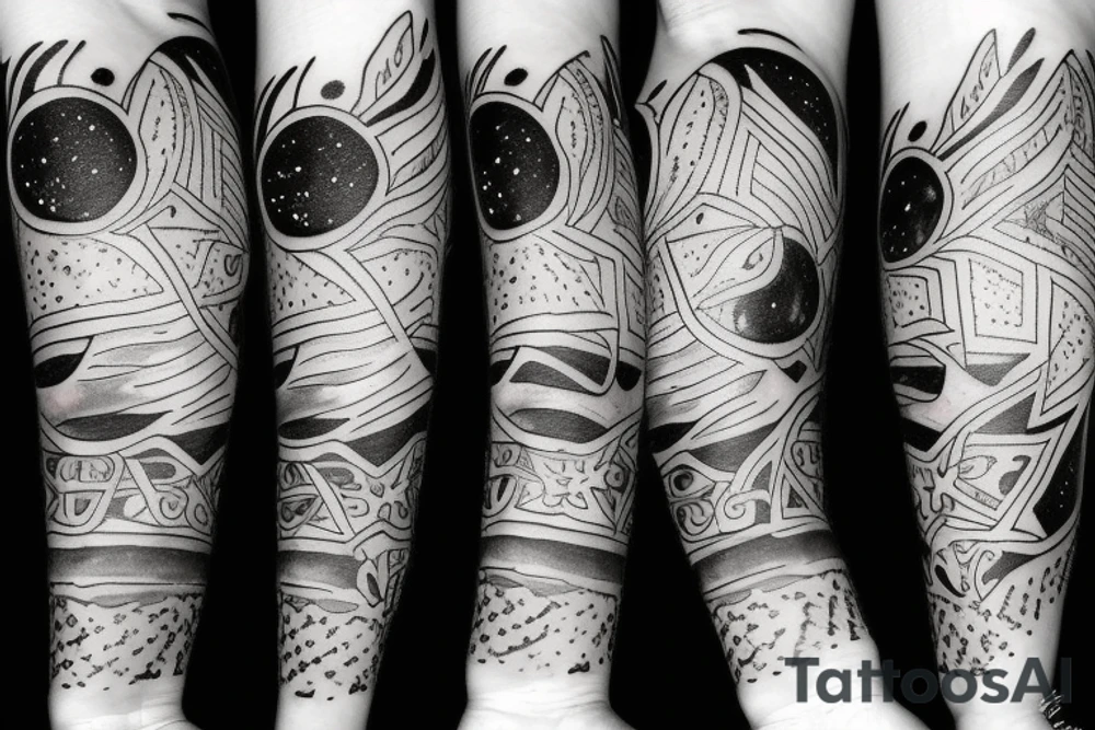 stars tattoo idea