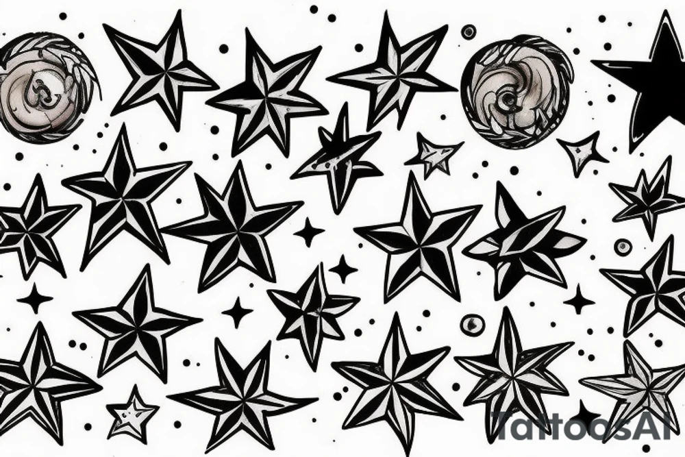 stars tattoo idea
