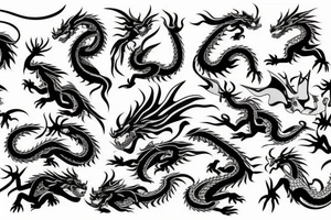 Dragon and samurai tattoo idea