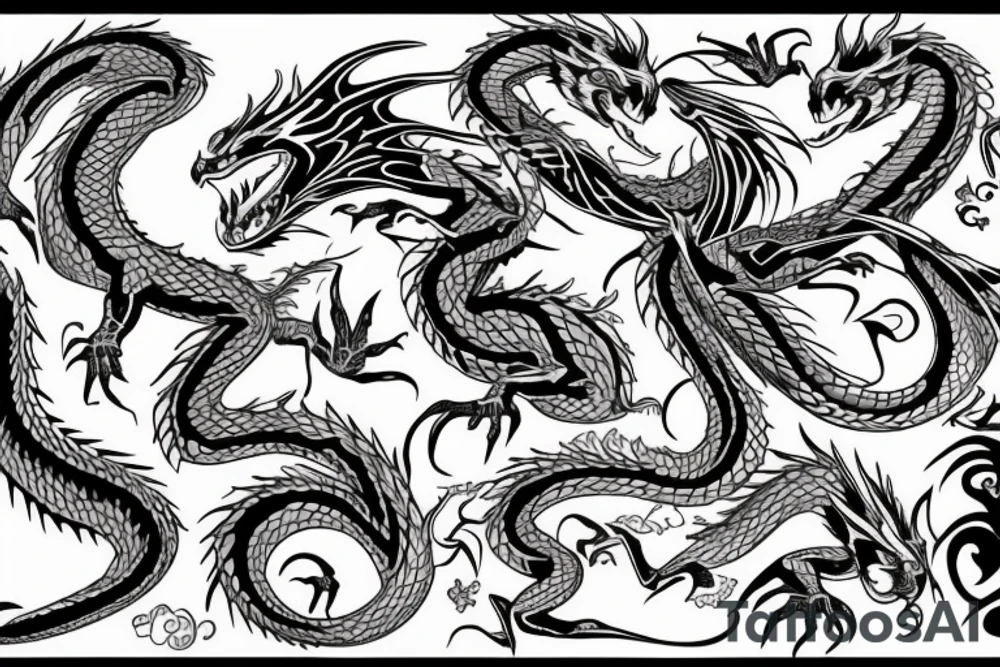 Dragon on sneaky tattoo idea