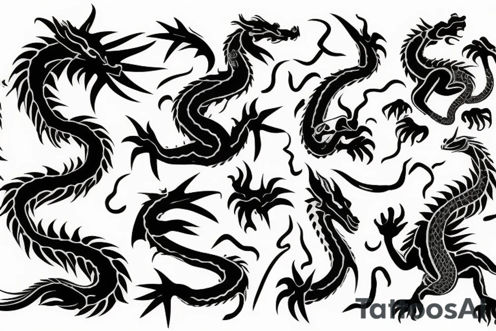 Dragon on sneaky tattoo idea