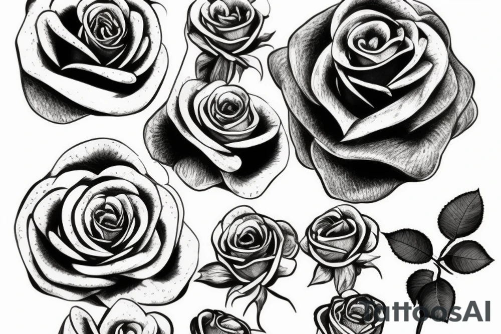 Rose tattoo idea