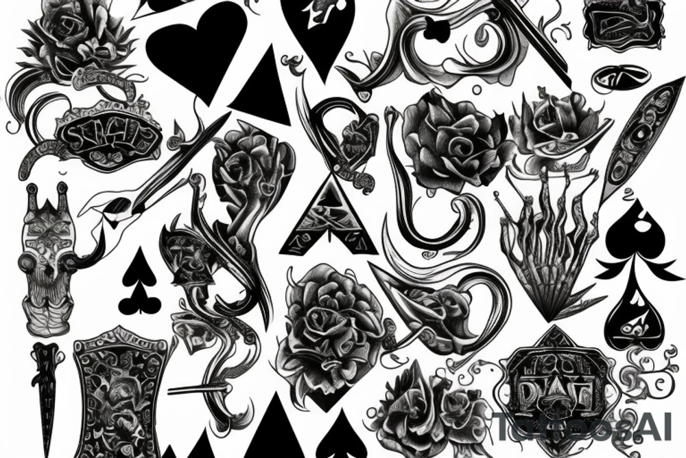 Spade tattoo idea