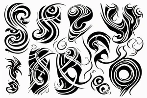 forearm, 4 elements tattoo idea