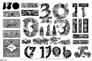 38 in roman numbers tattoo idea