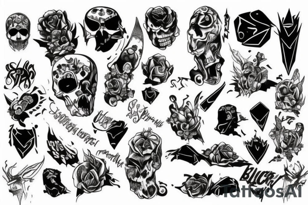 Black, hard, powers, appolon, tattoo idea