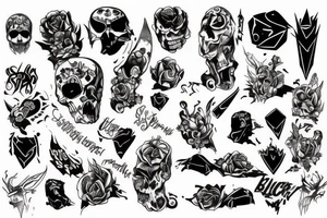 Black, hard, powers, appolon, tattoo idea