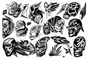 Black, hard, powers, appolon, tattoo idea