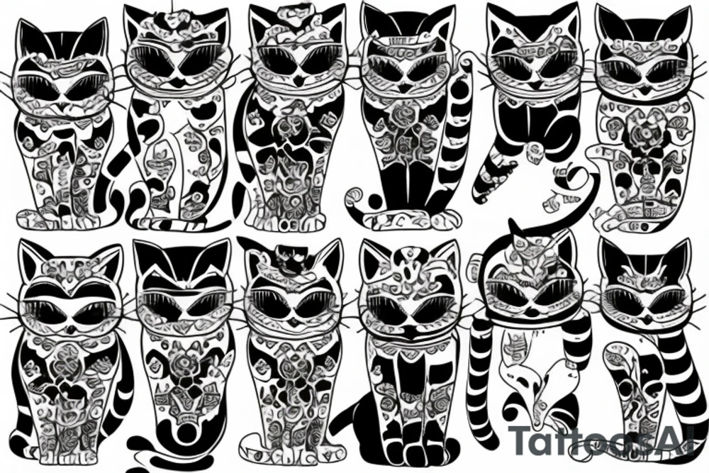 , cat, russia tattoo idea