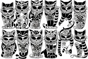 , cat, russia tattoo idea