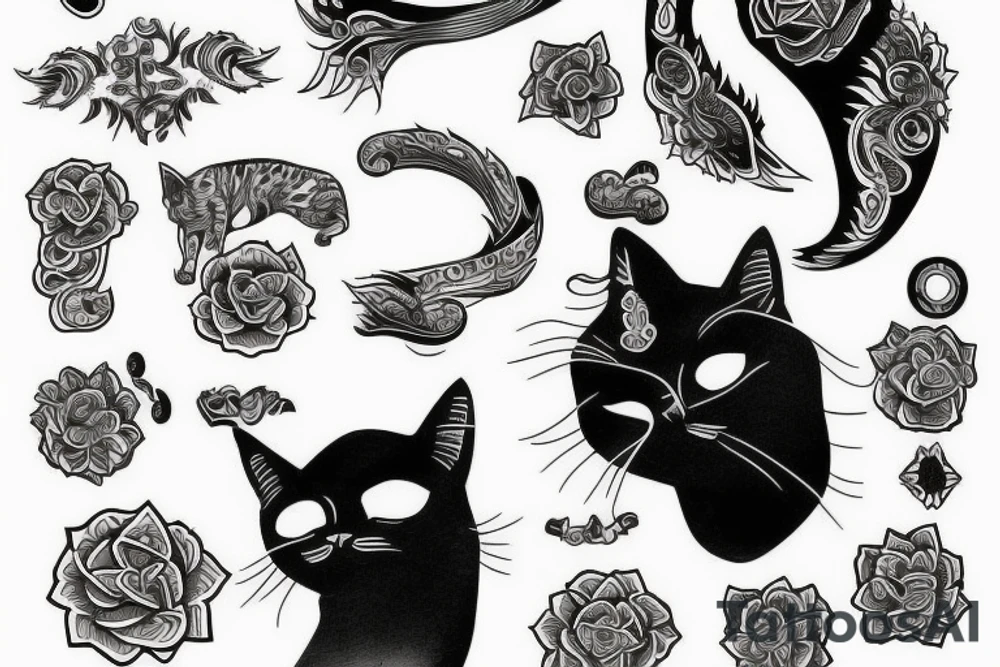 , cat, russia tattoo idea