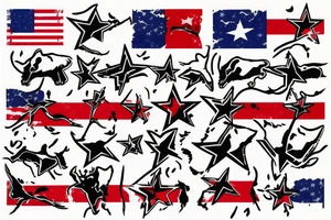 Arizona flag with cow skull tattoo idea