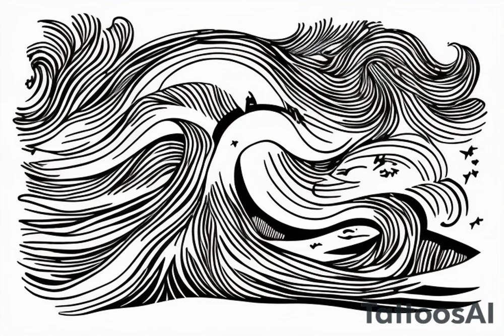 an abstract of the line “ I want auroras and sad prose” from the lakes by taylor swift tattoo idea