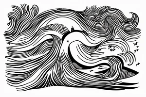 an abstract of the line “ I want auroras and sad prose” from the lakes by taylor swift tattoo idea