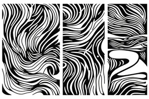 an abstract of the line “ I want auroras and sad prose” from the lakes by taylor swift tattoo idea