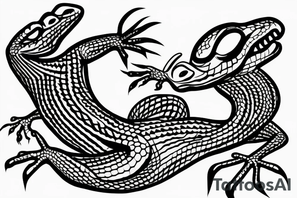 Lizard wizard tattoo idea