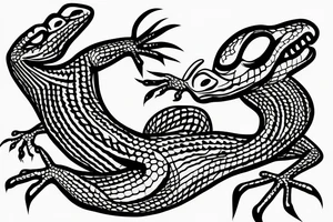 Lizard wizard tattoo idea