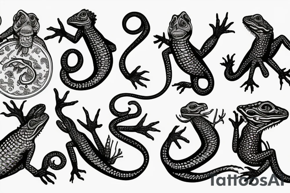 Lizard wizard tattoo idea