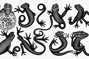 Lizard wizard tattoo idea