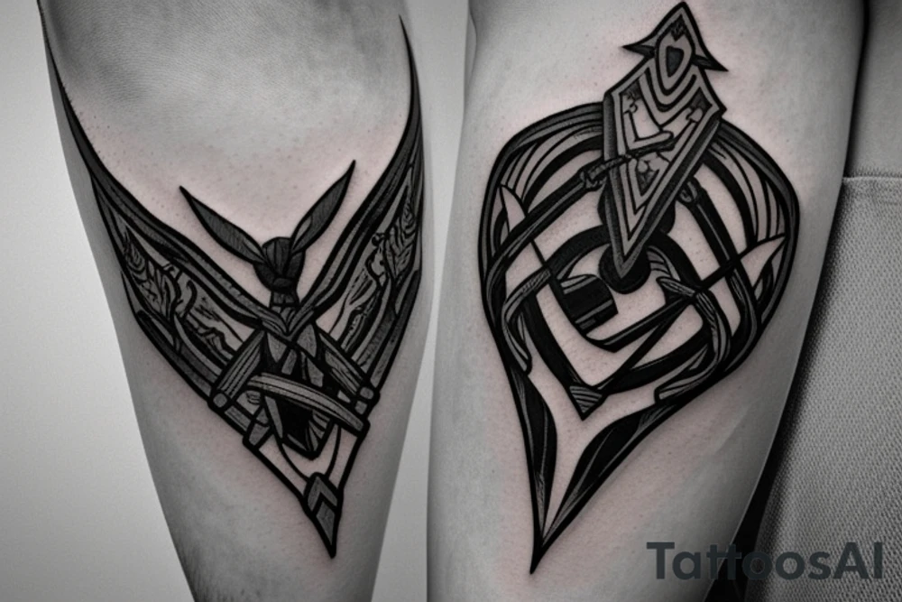Witcher heart sword tattoo idea