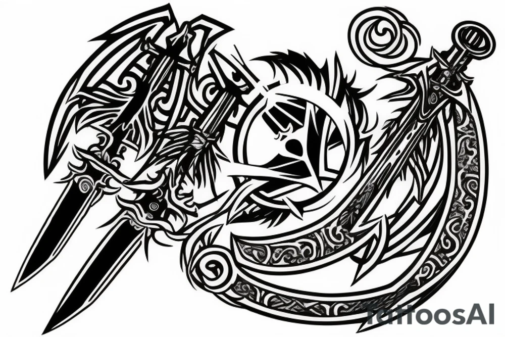 Witcher heart sword tattoo idea