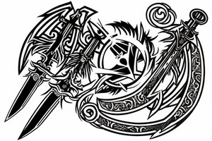 Witcher heart sword tattoo idea
