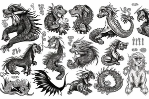 falkor the luck dragon tattoo idea