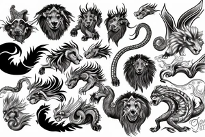 falkor the luck dragon tattoo idea