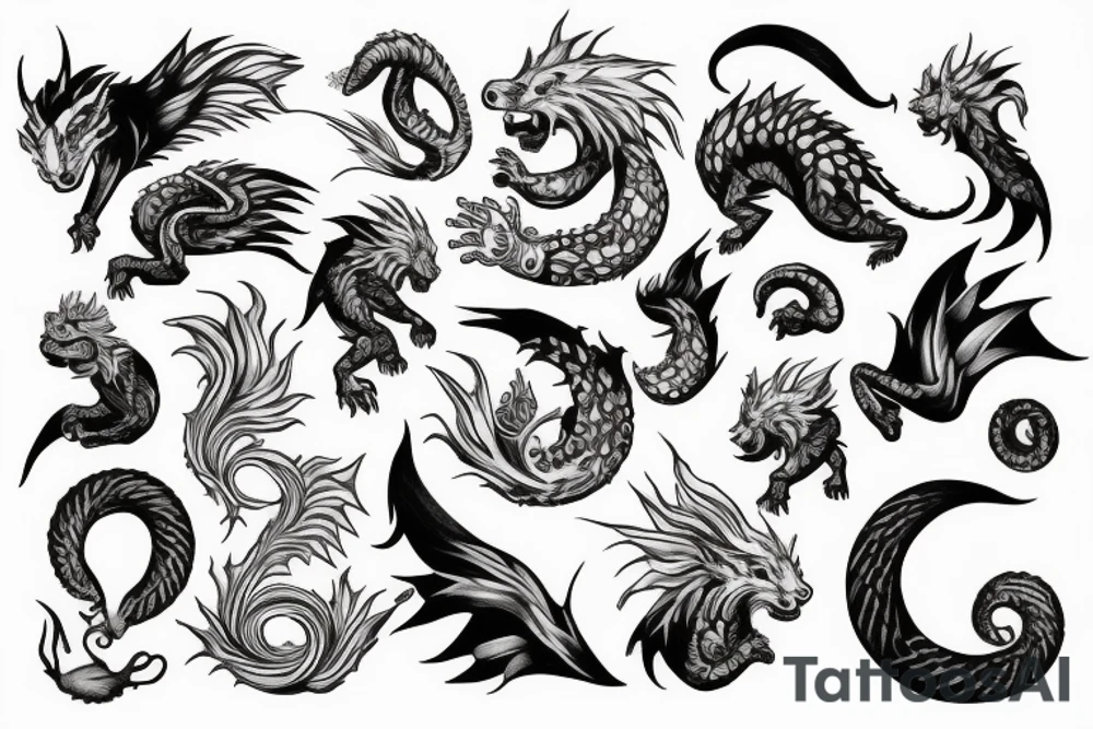 falkor the luck dragon tattoo idea
