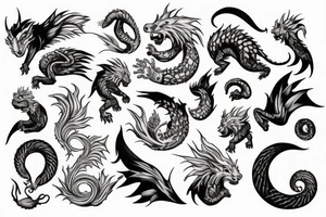 falkor the luck dragon tattoo idea