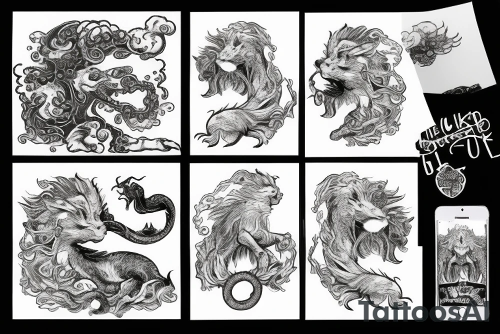 falkor the luck dragon tattoo idea