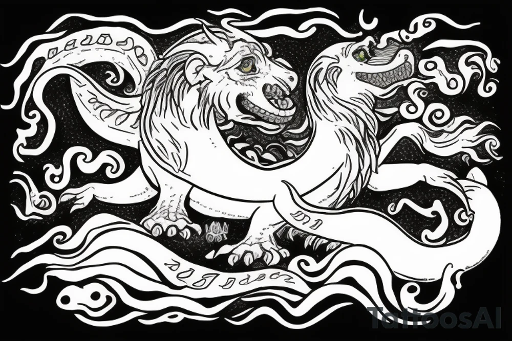 falkor the luck dragon the never ending story tattoo idea