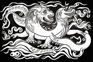 falkor the luck dragon the never ending story tattoo idea