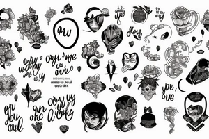 You’re only with me in the back of my mind now tattoo idea