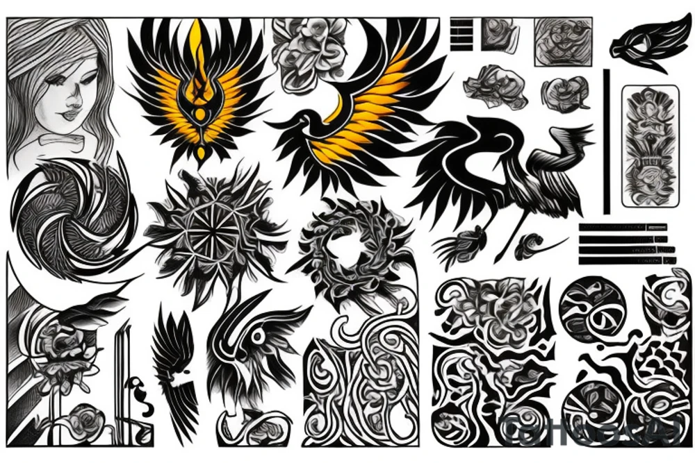 Phoenix tattoo idea