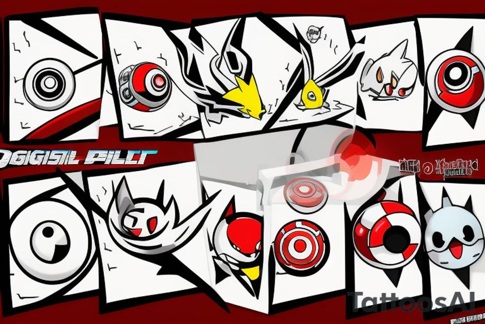 Digivice pokeball tattoo idea
