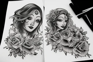 Daughters love pain diamonds tattoo idea
