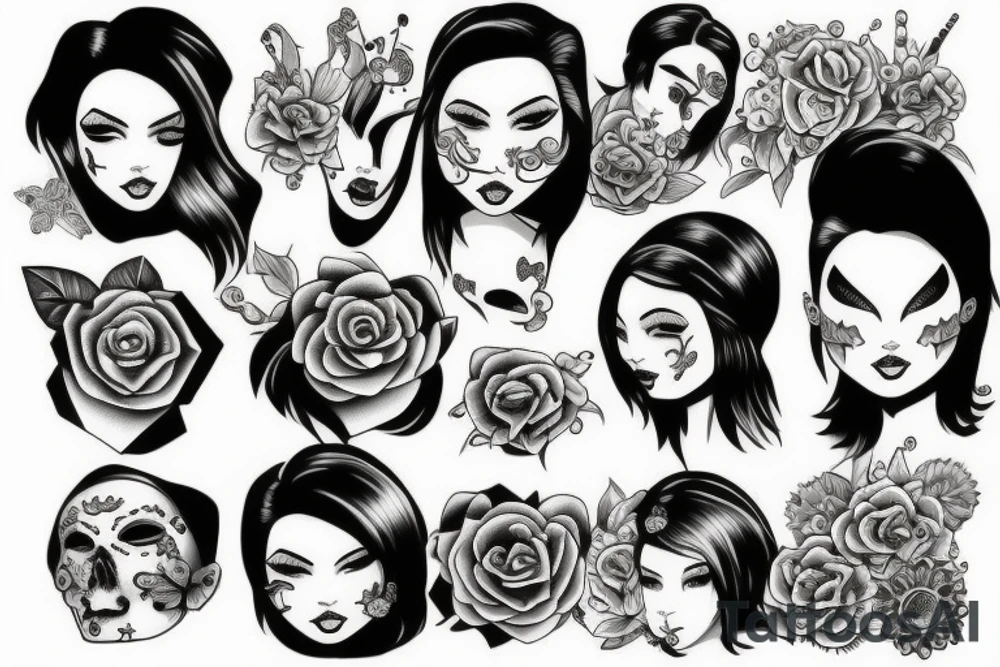 Daughters love pain diamonds tattoo idea