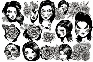 Daughters love pain diamonds tattoo idea