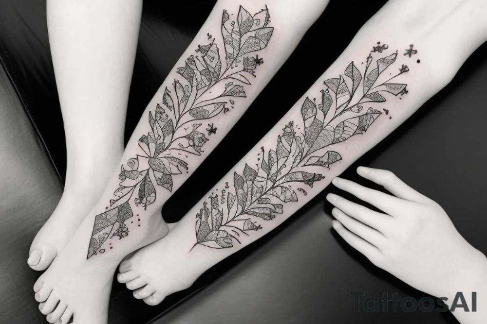 Daughters, love, pain, diamonds tattoo idea