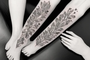 Daughters, love, pain, diamonds tattoo idea