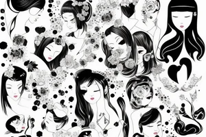 Daughters, love, pain, diamonds tattoo idea