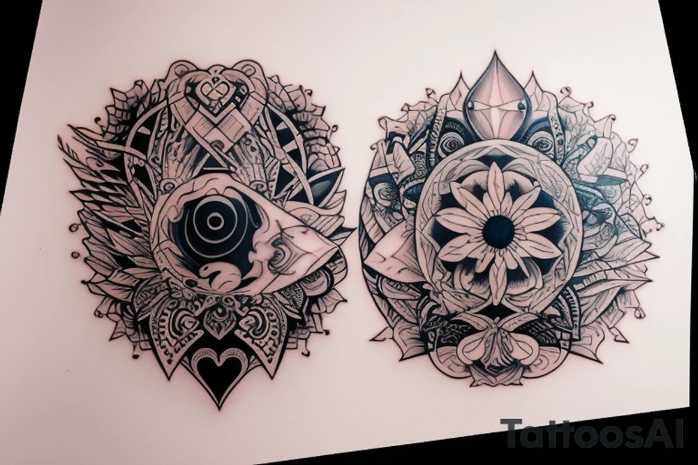 Daughters, love, pain, diamonds tattoo idea